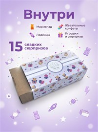 Набор сладостей "Сладкий бокс" 15 сладостей Общий 15