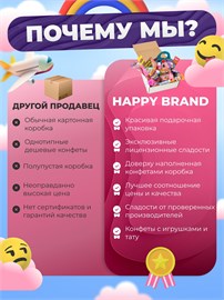 Подарочный набор сладостей Бокс вкусняшек для девочки в подарок SLAD5