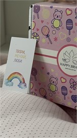 Подарочный набор сладостей Бокс вкусняшек для девочки в подарок SLAD5